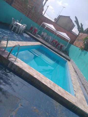 Área para eventos com piscina