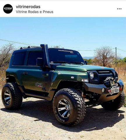 Rodas 15x10 6x139 5x114 Fortwheel Alado com Pneus32 Falken Ranger S10 Triton Pajero - Foto 4