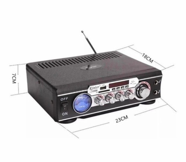 Amplificador Áudio Stereo Bluetooth Le-706 Karaokê Fm Mp3 - Foto 2
