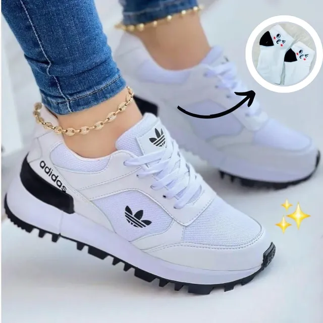 Tênis Adidas Dama + Kit Meia/ A Pronta-Entrega! [ CONSULTAR ESTOQUE]