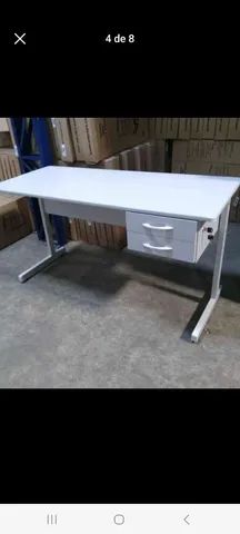 Mesa de escritório escrivaninha com 1,20 cm com 2 gavetas.( só novas  )