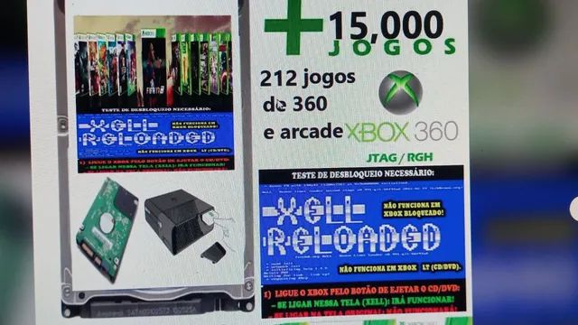 Hd Externo Com Jogos Xbox 360 Jtag