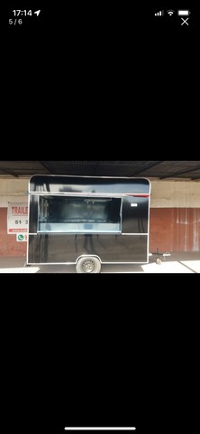 trailer lanche 3mtx2mt  emplacado em acm preto pronta entrega - Foto 2