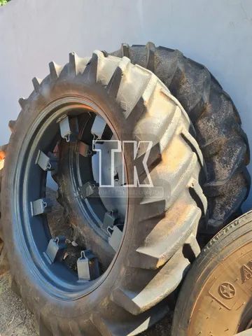 cod.712 - Par de pneus finos 12-4/36 GoodYear - TK Tratores Nova Andradina - MS  - Foto 3