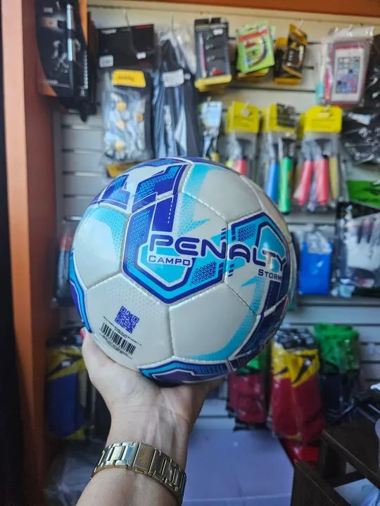 PROMOÇÃO BOLA  JUVENIL DE CAMPO PENALTY STORM COSTURADA NÚMERAÇAO 04  - Foto 2