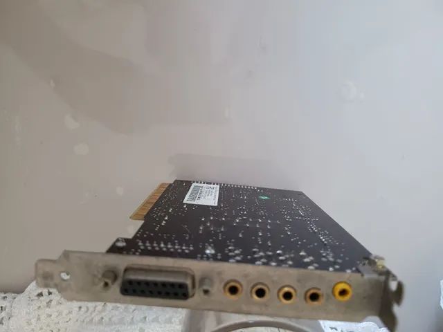 Placa de som pci usada sound blaster 