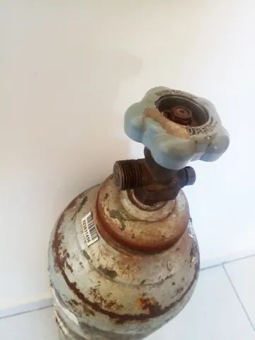 Cilindro de gás C02 6kg de ferro para chopp solda ou aquario - Foto 2