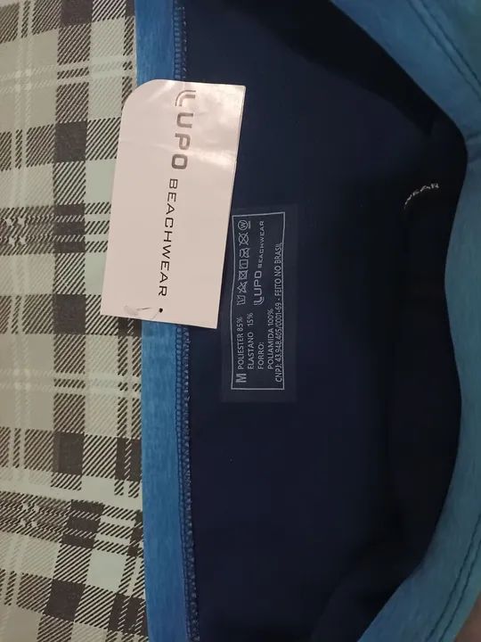 sunga lupo estampada de praia - larga - tam m - Foto 4