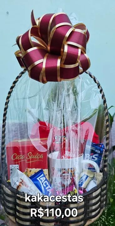 Cesta de presente para o Natal