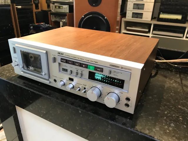 Lindo e perfeito Tape Deck Akai F80 revisado e calibrado!