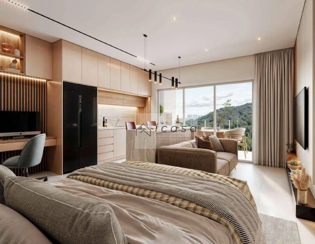Studio com 1 dormitório à venda, 39 m² por R$ 358.000,00 - Toninhas - Ubatuba/SP