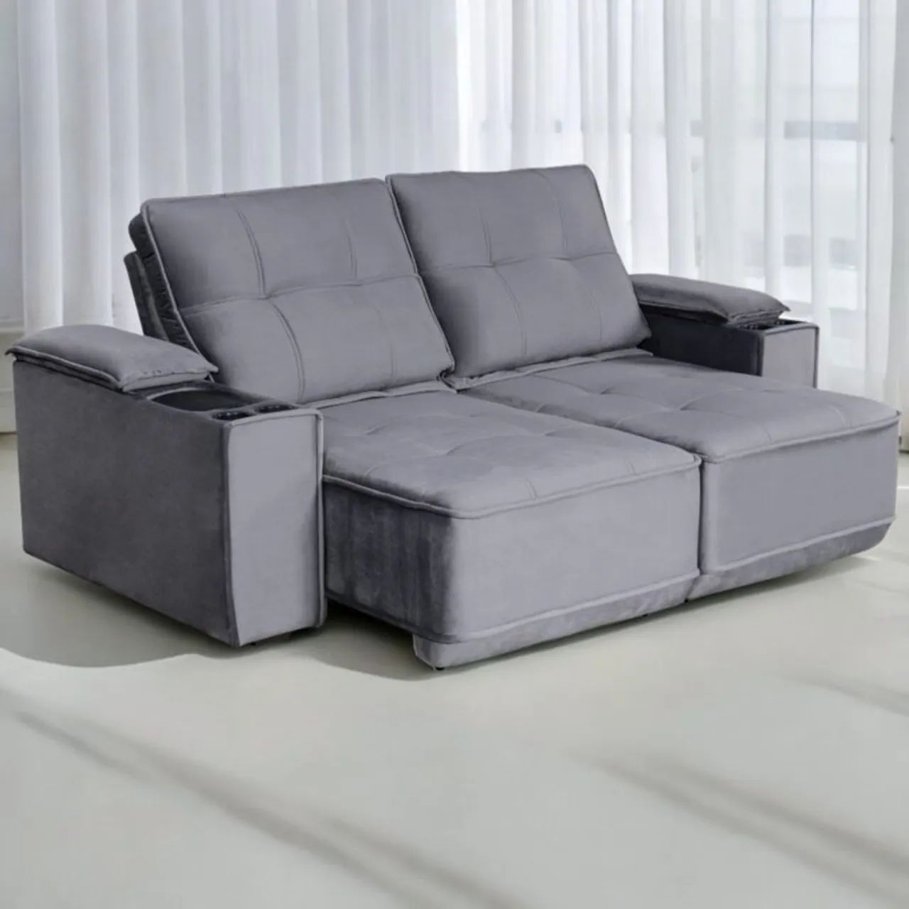 Mega promoção!! Sofá Retrátil e Reclinável Modelo 0004 2,08cm