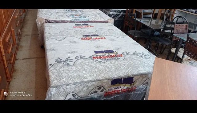 CAMA BOX CASAL ESPUMA SELADA NOVA ,