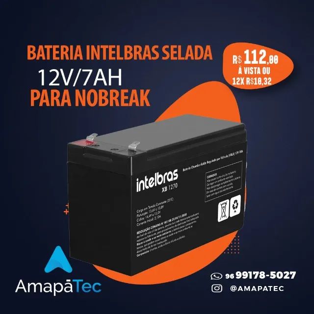 BATERIA INTELBRAS SELADA 12V 7AH