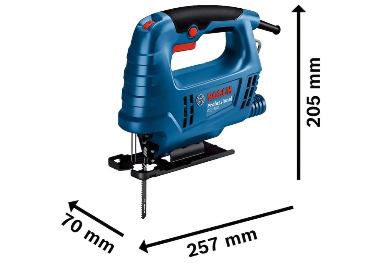 Serra de Recorte Bosch GST 650 450W - Nova - Foto 6