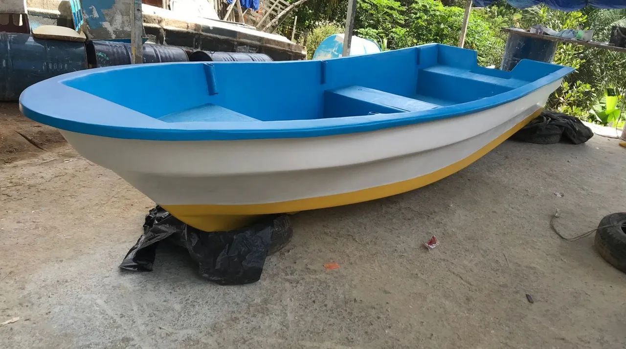 Barco Casco Duplo de 5,20m para 5 Pessoas - Fibra de Vidro com Garantia de 5 Anos - Foto 7