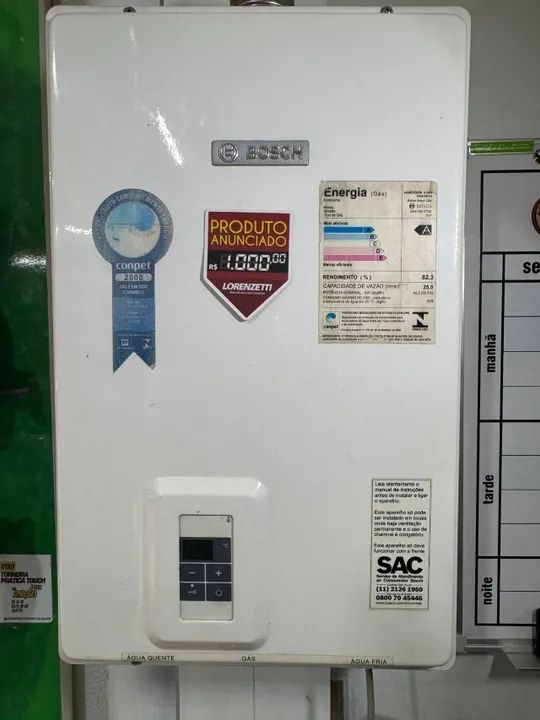 AQUECEDOR A GAS  BOSCH - GLP - 25 LTS  - Foto 2