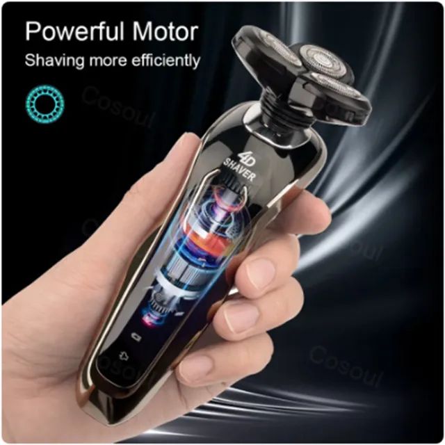 Produto Novo Barbeador Elétrico Poderoso 4D Shaver USB - Foto 2