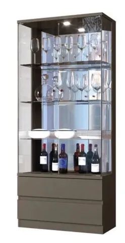 Cristaleira Luxo 2 Gavetas Com LED. São Produtos Novos Direto da Fábrica P/Sua Casa! - Foto 4