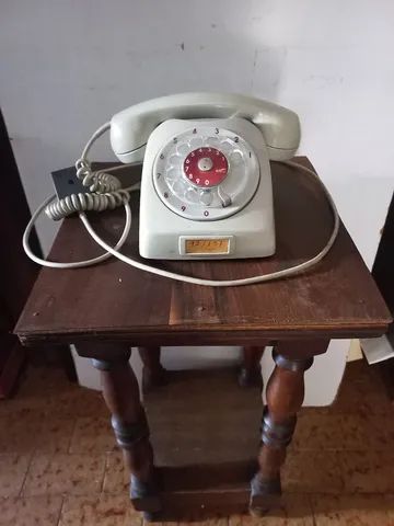 Mesinha de telefone antiga madeira  - Foto 4