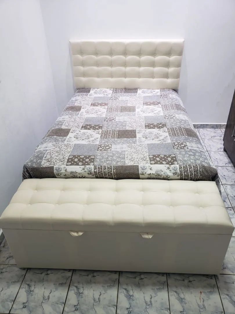Cama Box com Baú e cabeceira em até 10x sem juros