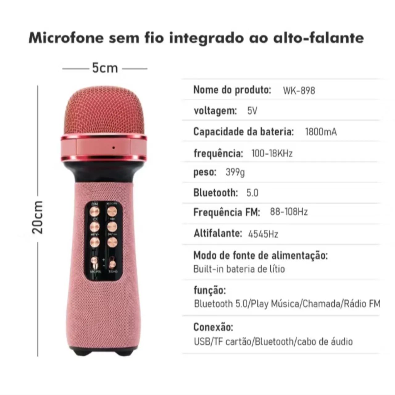 Microfone com Karaokê - Diversão Garantida! - Foto 5