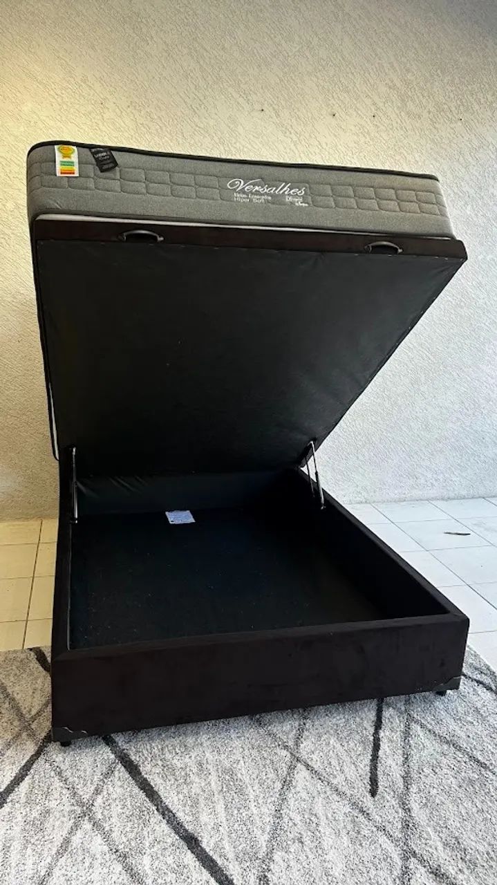 Colchão Casal Molas Ensacadas + Bau Reforçado - Foto 2