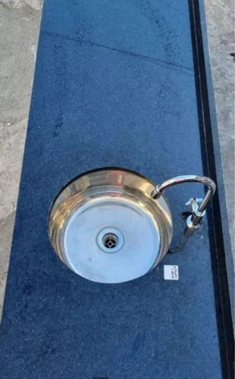 Pia Gourmet são gabriel cuba inox redonda - Foto 5