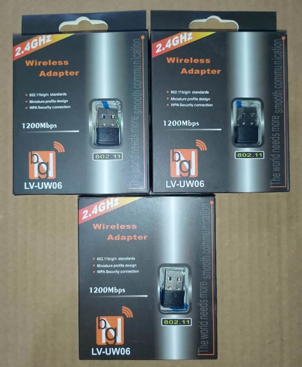 Adaptador Usb Wi-Fi Wireless Com e Sem Antena 2.4 Ghz 1200Mpbs - Foto 4