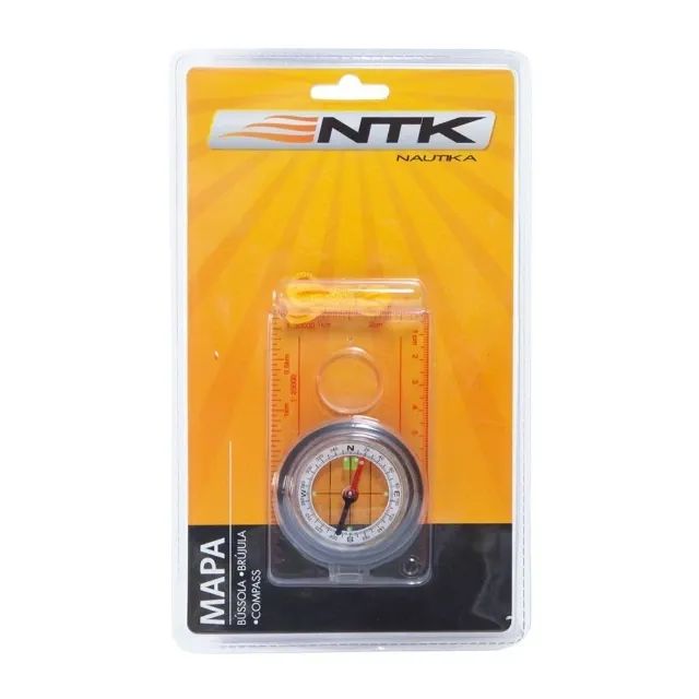 Bússola Mapa com Régua e Lupa - Nautika