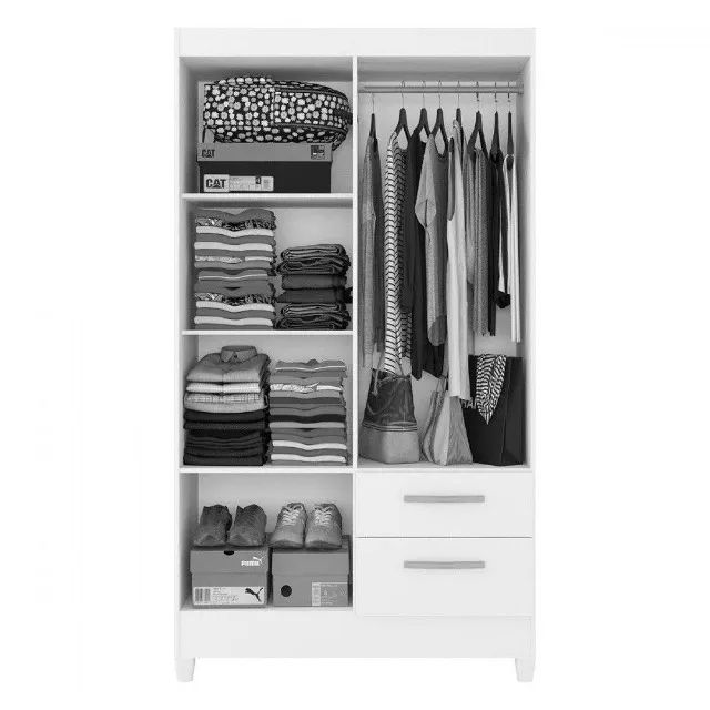 Guarda Roupa 4 Portas 2 Gavetas com Espelho Novo fazemos entrega - Foto 2