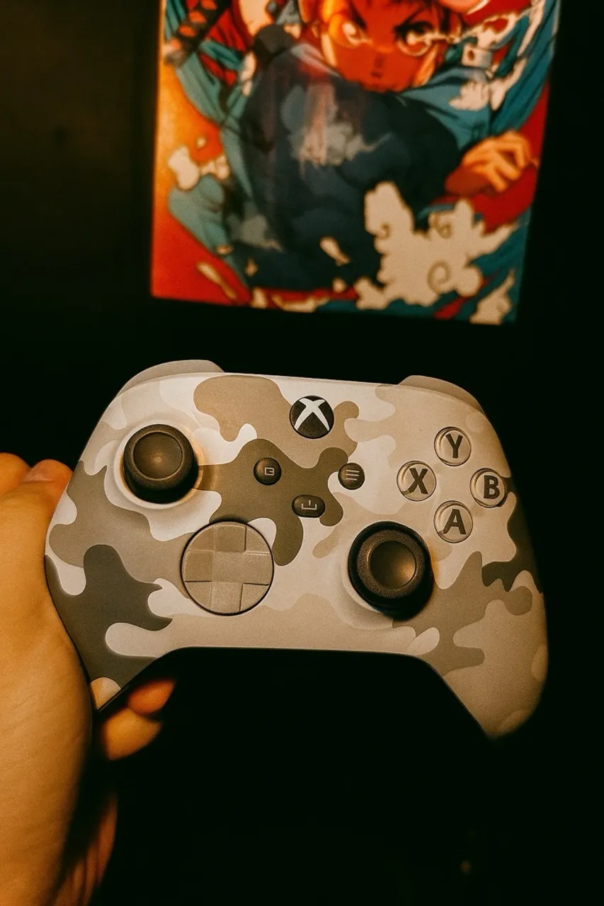 Controle Xbox Camuflado - Design Exclusivo! Com Brinde