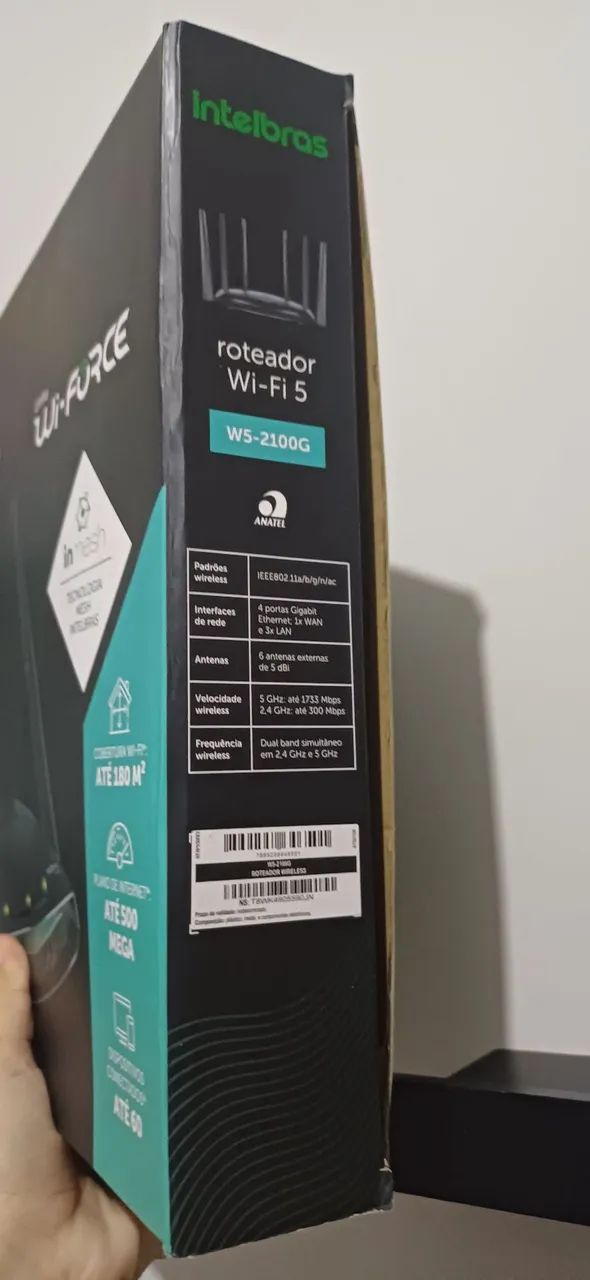 Roteador Intelbras Wi-Fi 5 - 8K, 1 GHz, 4 Portas Gigabit Ethernet - Foto 3