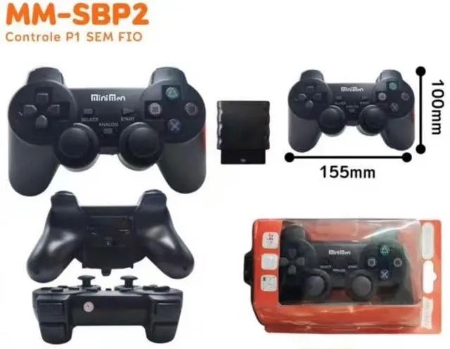 Controle game sem fio play2 MMSBP2 - Foto 2