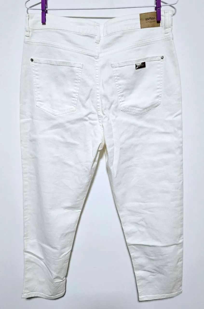 Calça Mom Jeans branca 46, Lez a Lez - NOVA - Foto 2