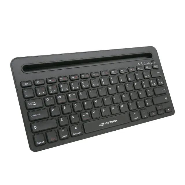 Teclado Sem Fio BluetoothUSB C3Tech K-BT100BK Preto Recarregável - WZetta - Foto 2