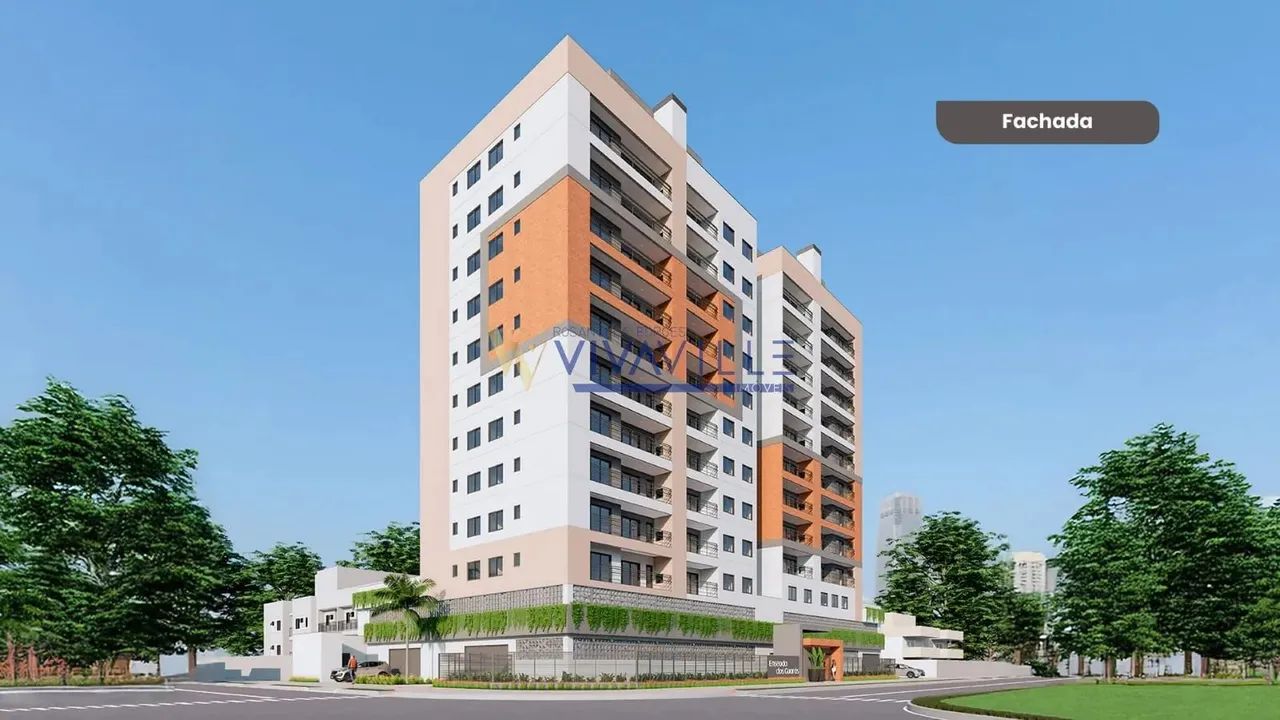 Studio a venda com 1 dormitório, sacada com churrasqueira, 1 vaga de garem - 43,80m² priva - Foto 2