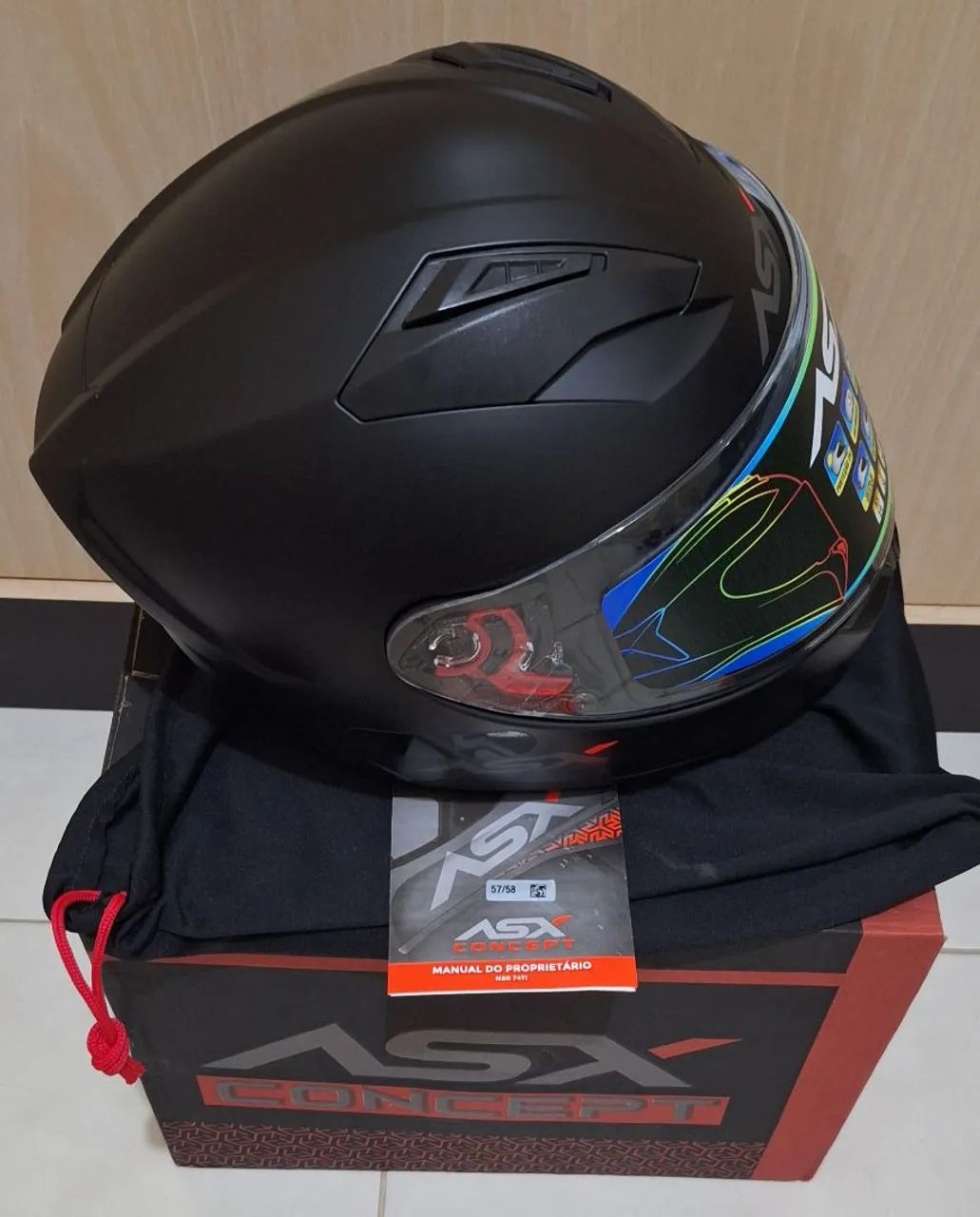Capacete ASX 57/58 Novo - Foto 2