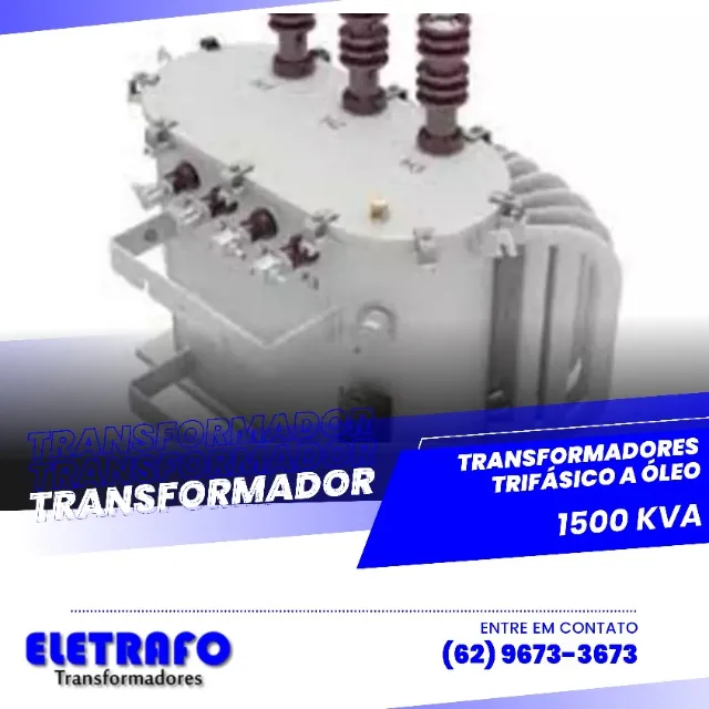Transformador Trifásico a Óleo 1500 kVA - Alto Desempenho para Grandes Demandas