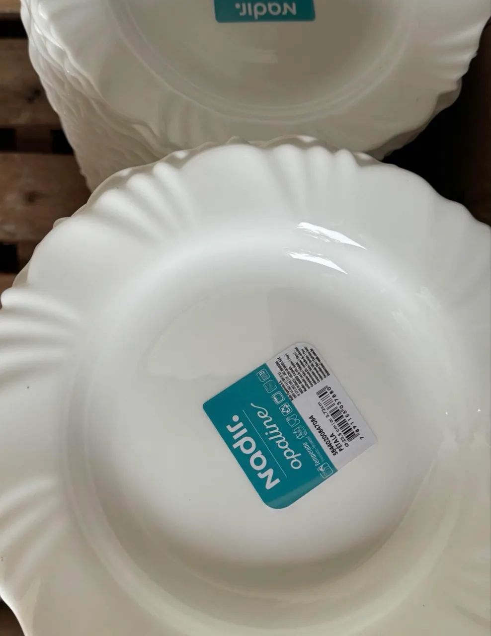 Jogo 6 pratos fundos Nadir  BARATOS - Foto 3