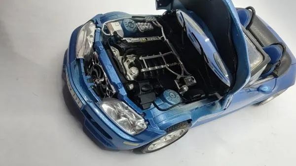 Miniatura Bmw M Roadster 1996 Bburago 1/18 Azul - Foto 5