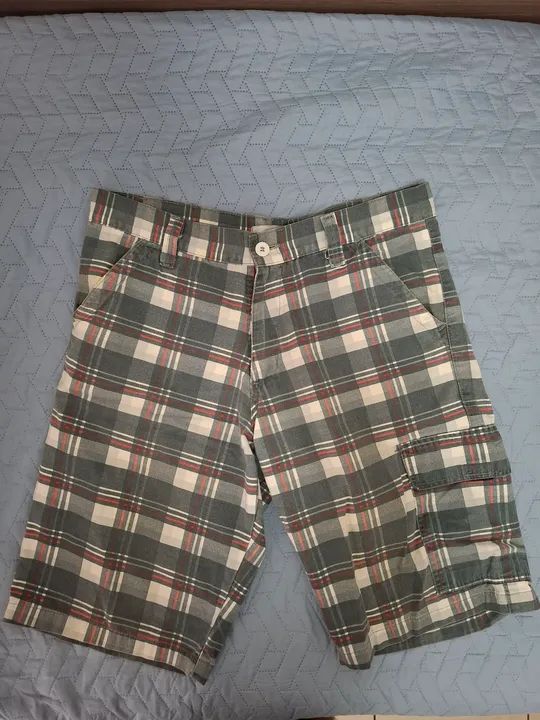 Bermuda xadrez masculino