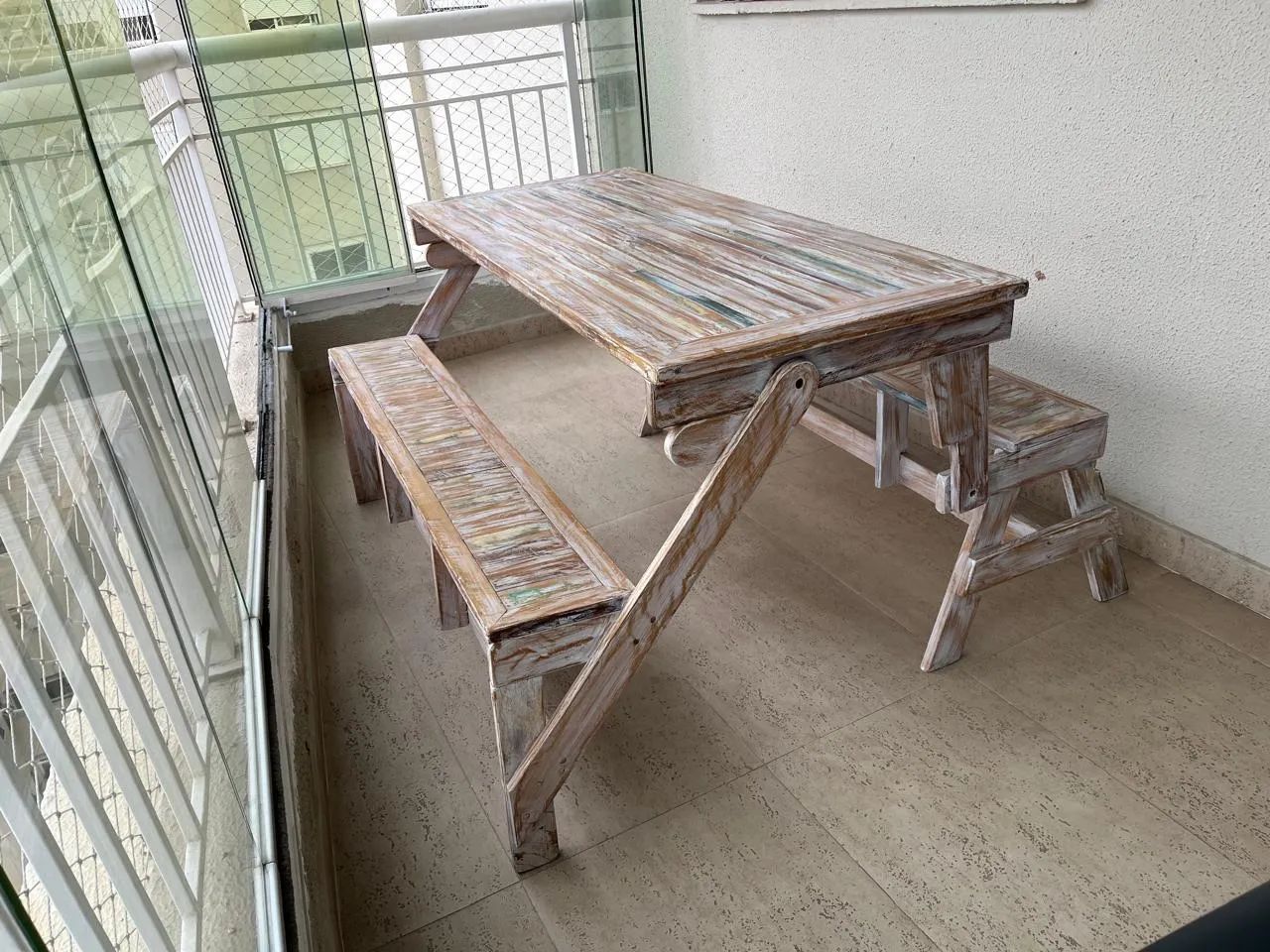 Mesa de Madeira de demolição  - Foto 5