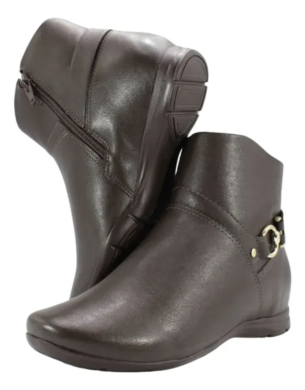 Bota Comfortflex MARROM CLARO - Foto 5