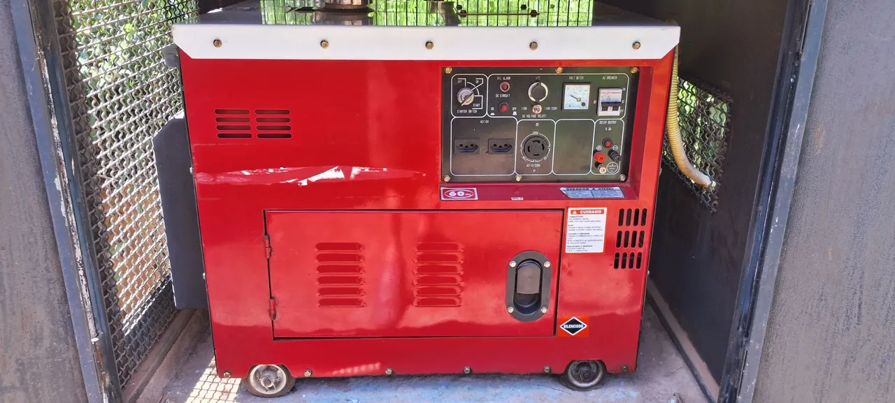 Gerador Diesel Nagano 6Kva Partida Elétrica Silenciado