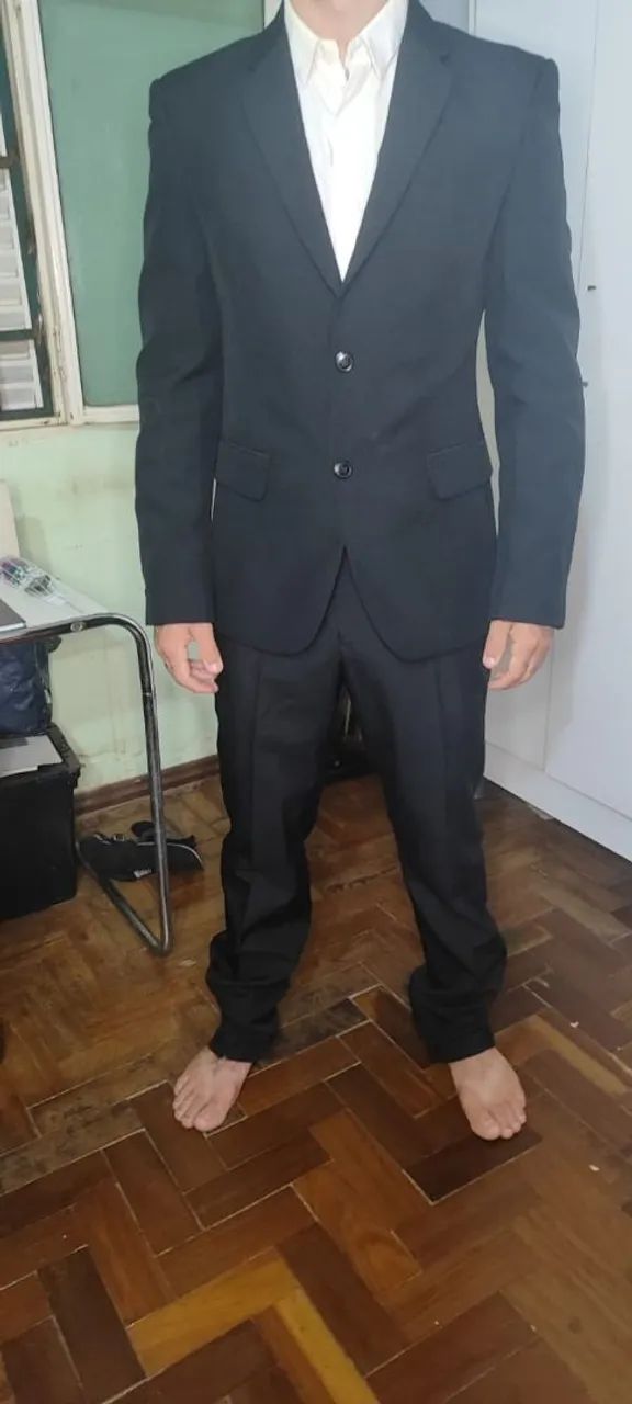 Terno Masculino Preto TNG