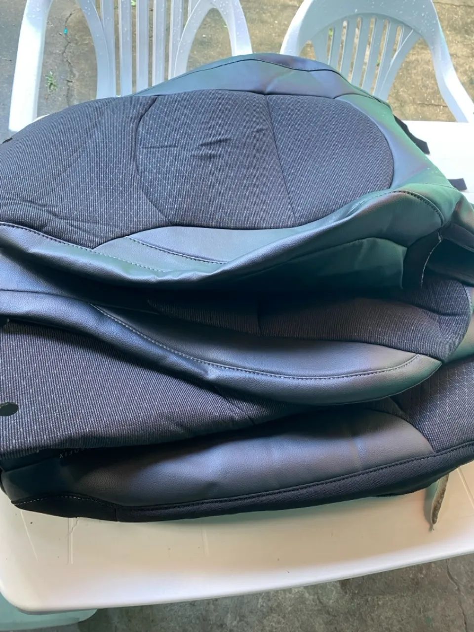 Capas em couro com tecido Original Creta Sport  - Foto 4