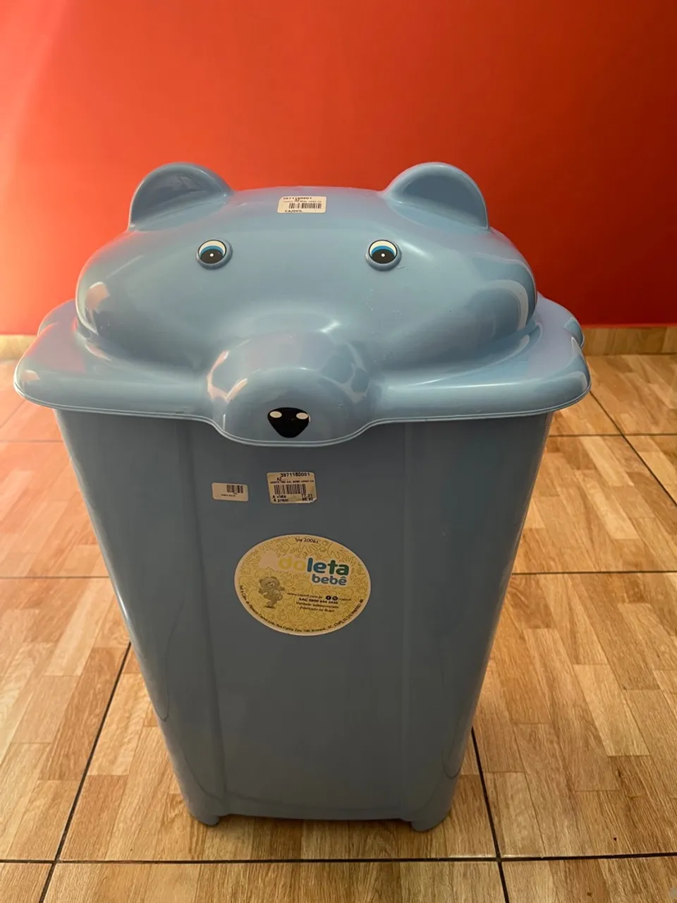 Cesto Lixeira Ursinho Leta Bebê