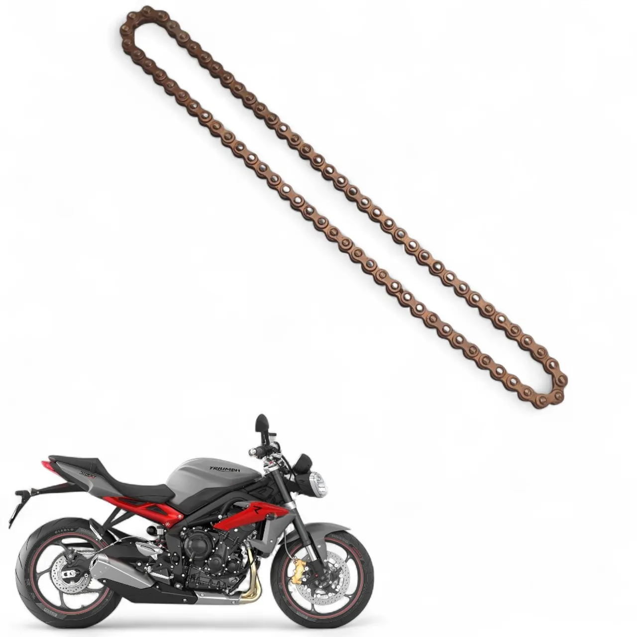 Corrente Bomba Óleo Triumph Street Triple 675 13 14 15 2016