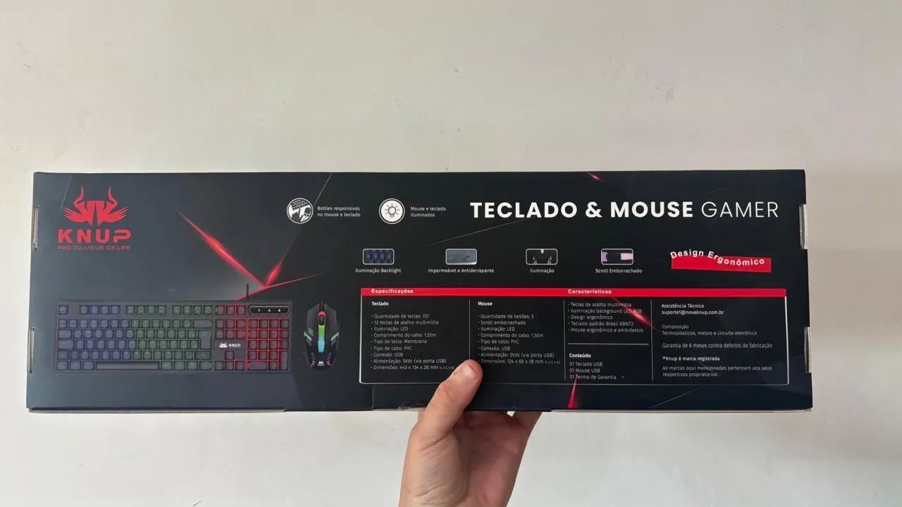 Kit teclado E Mouse Gamer RGB - Foto 3